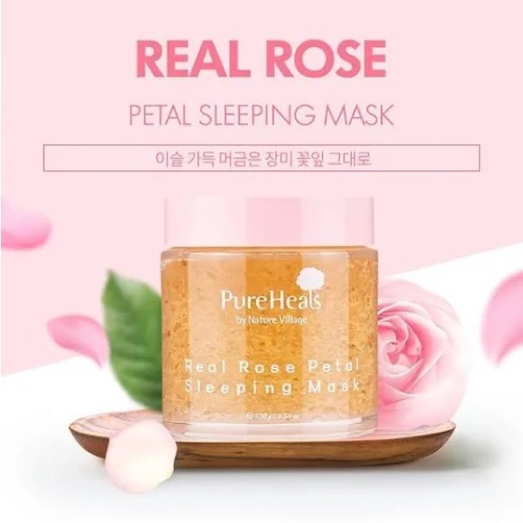 Real Rose Petal Sleeping Mask 🌹NEW - Picture 1 of 7